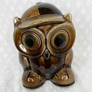Vintage 1970's Owl Ceramic Planter C.C.C.